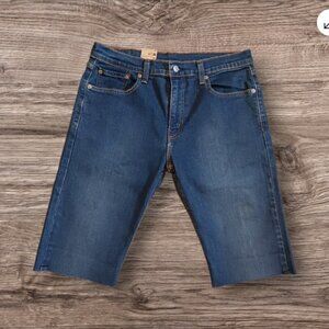 Levi’s Mens 511 Size 30 Slim Fit 13" inseam Cut Off Denim Jean Shorts Frayed Hem